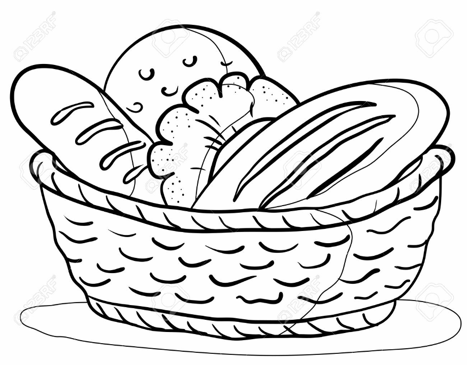 Coloring Pages Of Bread Coloring Pages