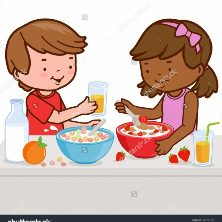 Download High Quality breakfast clipart kid eating Transparent PNG