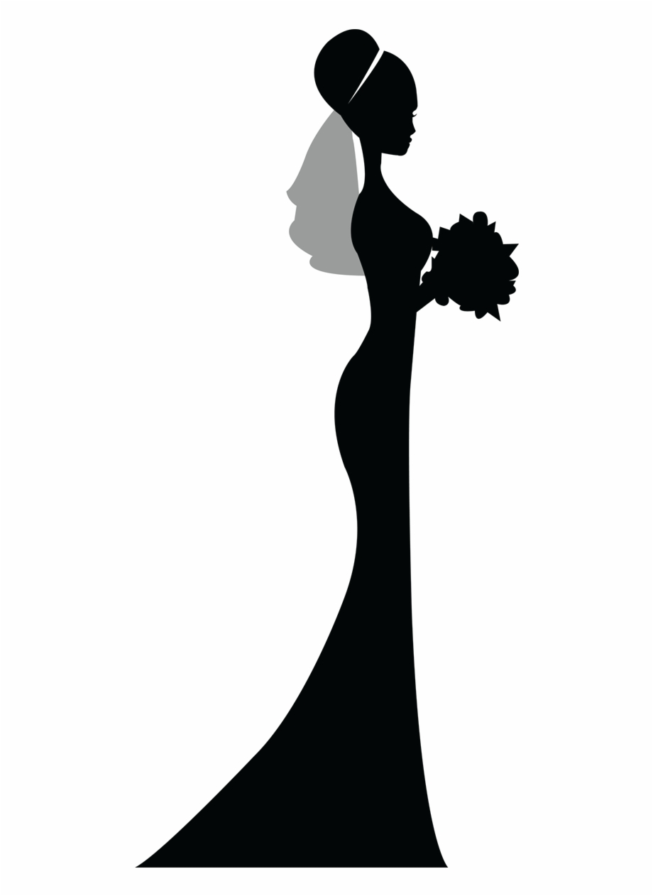bride clipart silhouette