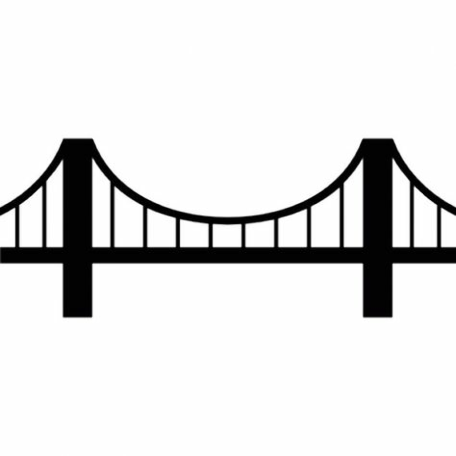 bridge clipart silhouette