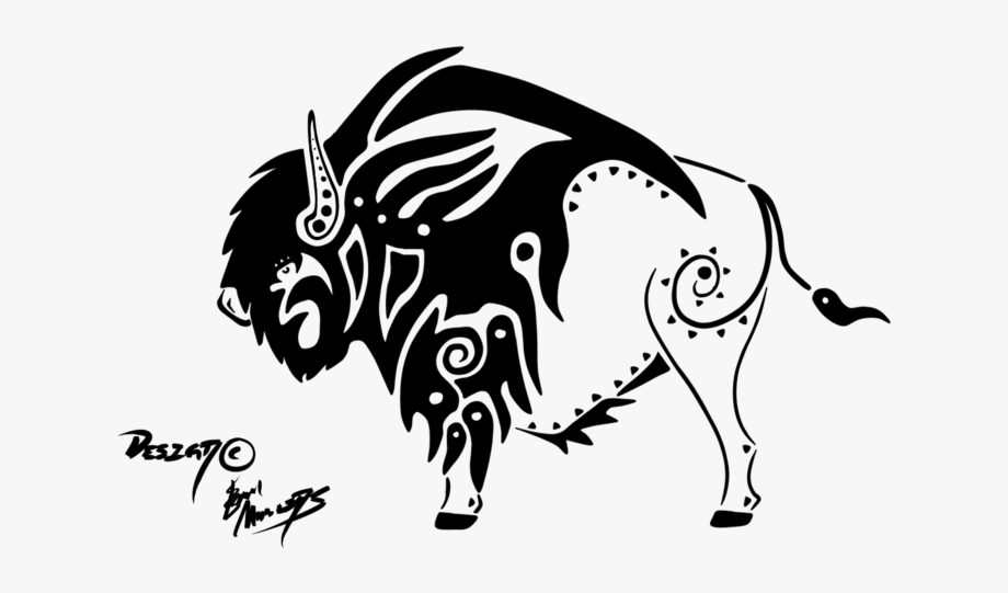 buffalo clipart tribal