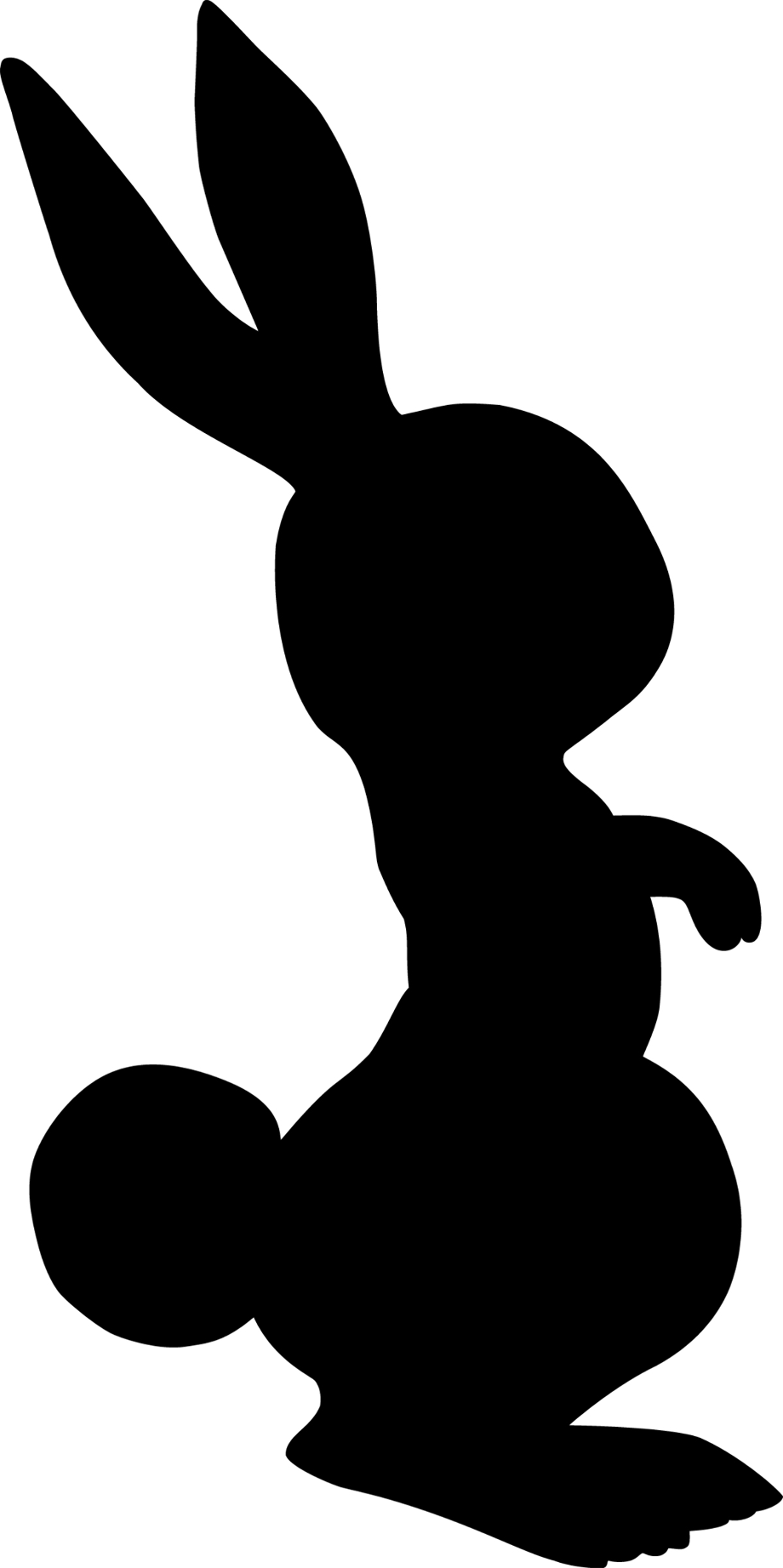 Printable Rabbit Silhouette