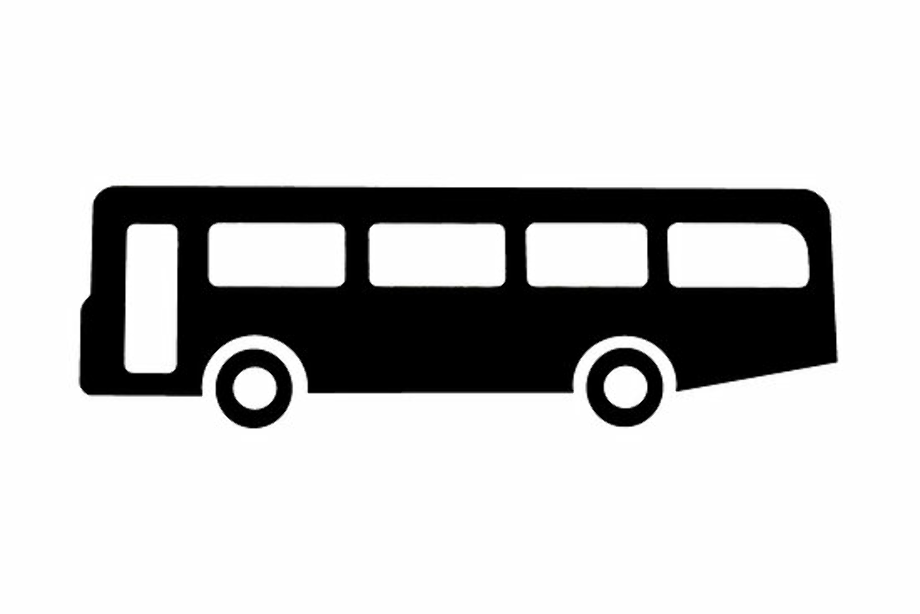 bus clipart silhouette