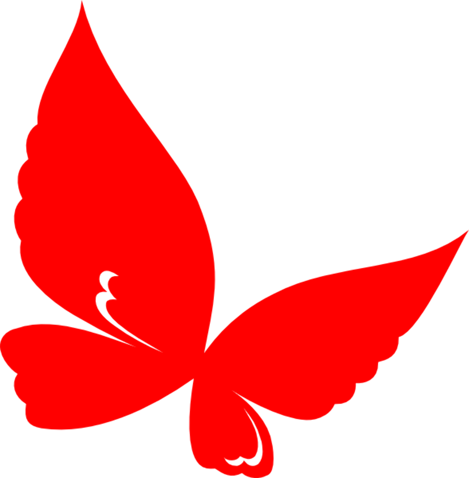 butterfly clip art red