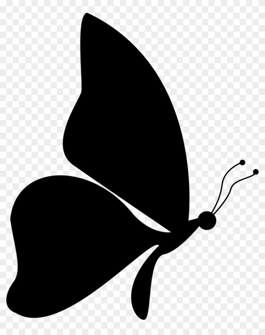 Butterfly clipart side view.