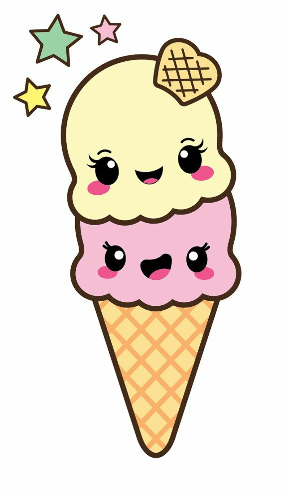 ice cream clipart kawaii