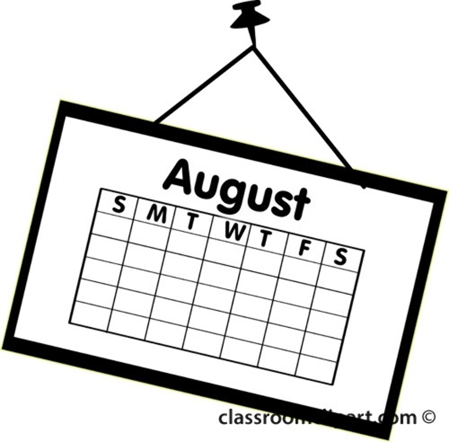 calendar clipart white