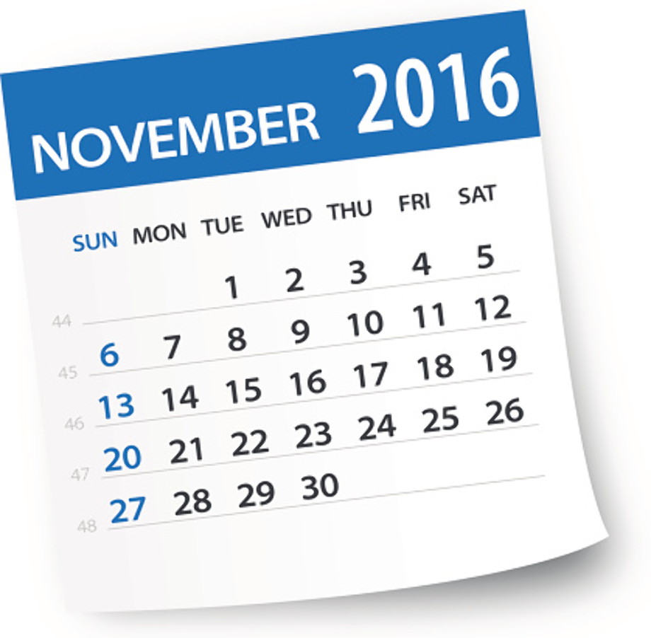 Download High Quality Calendar Clipart November Transparent Png Images