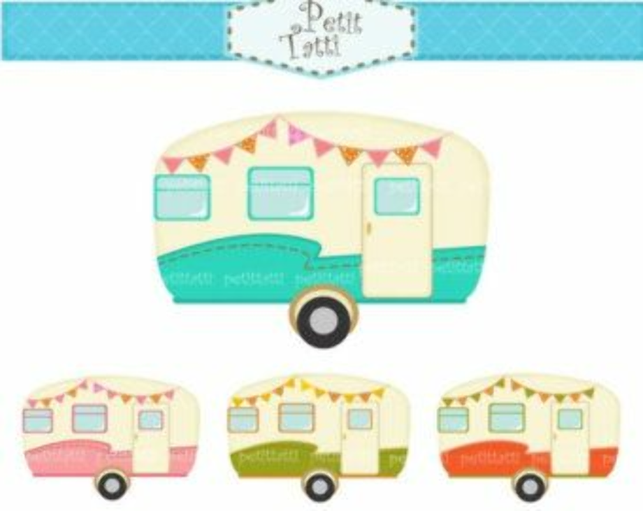 camper clipart cartoon