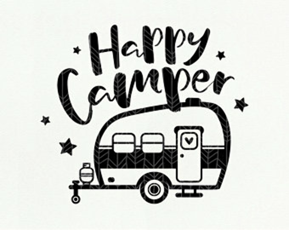 camper clipart happy
