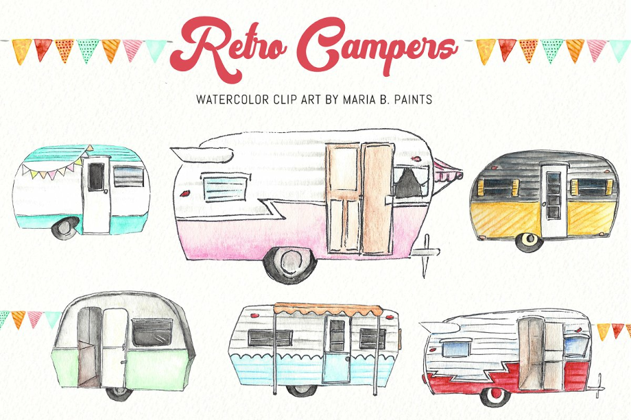 camping clipart camper