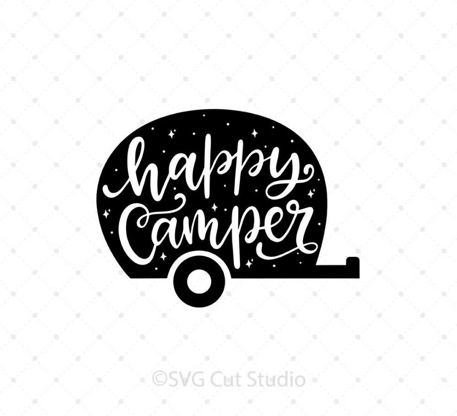 camper clipart silhouette