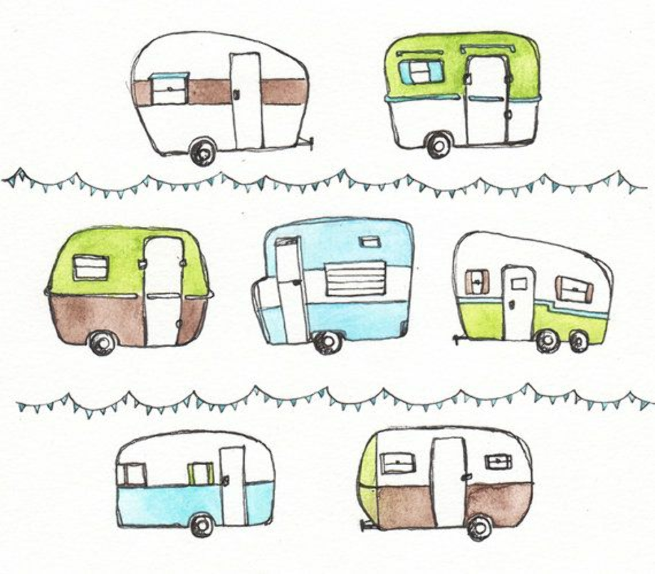 camper clipart simple