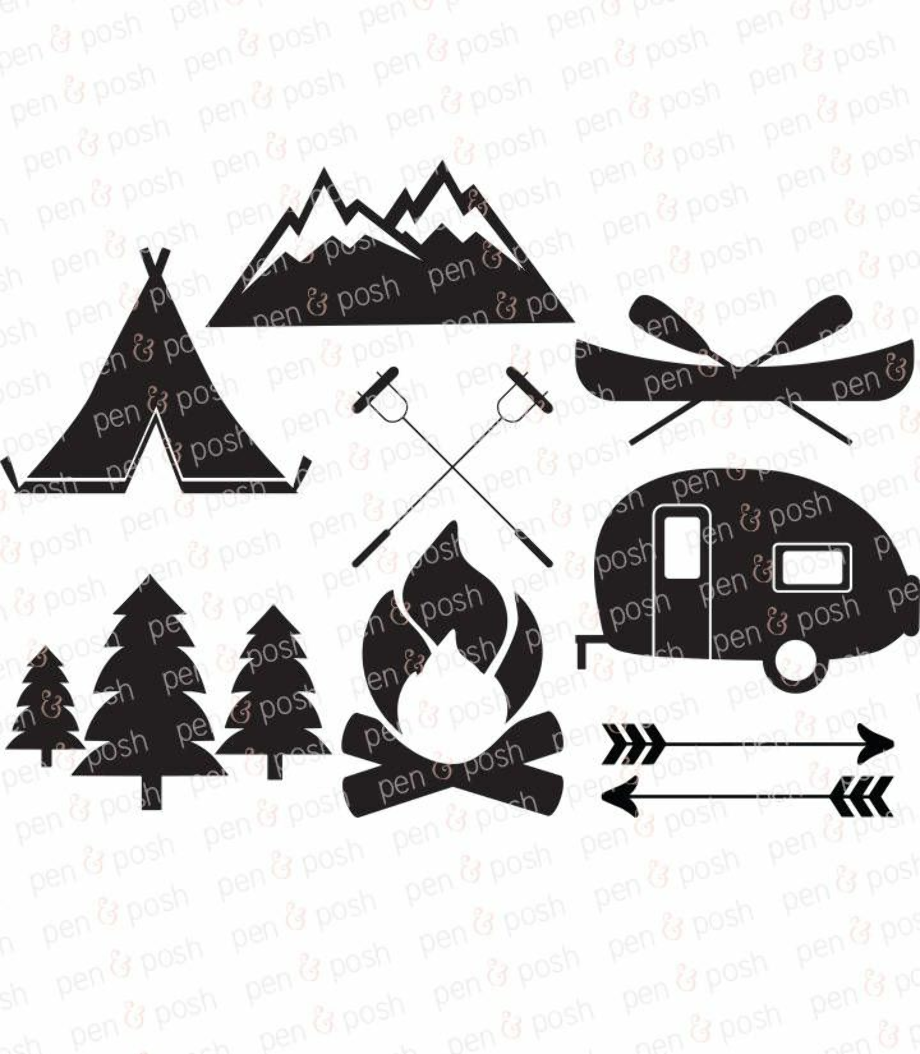Download High Quality camping clip art silhouette Transparent PNG ...