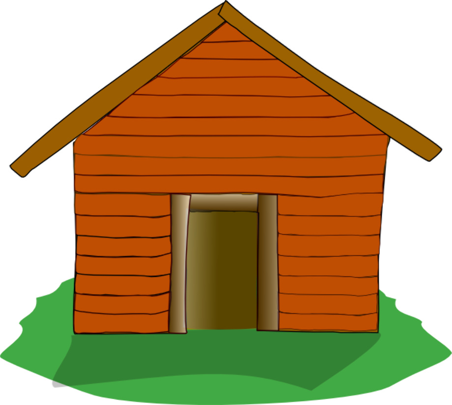 camping clipart cabin