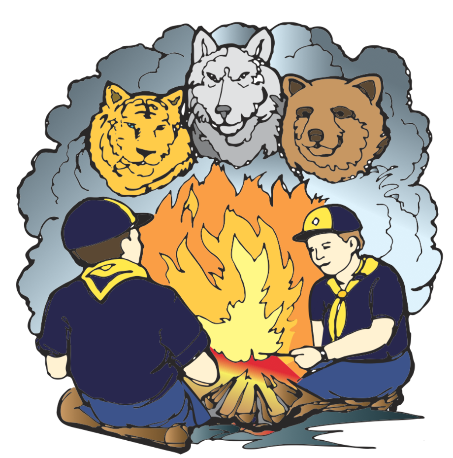 camping clipart scout