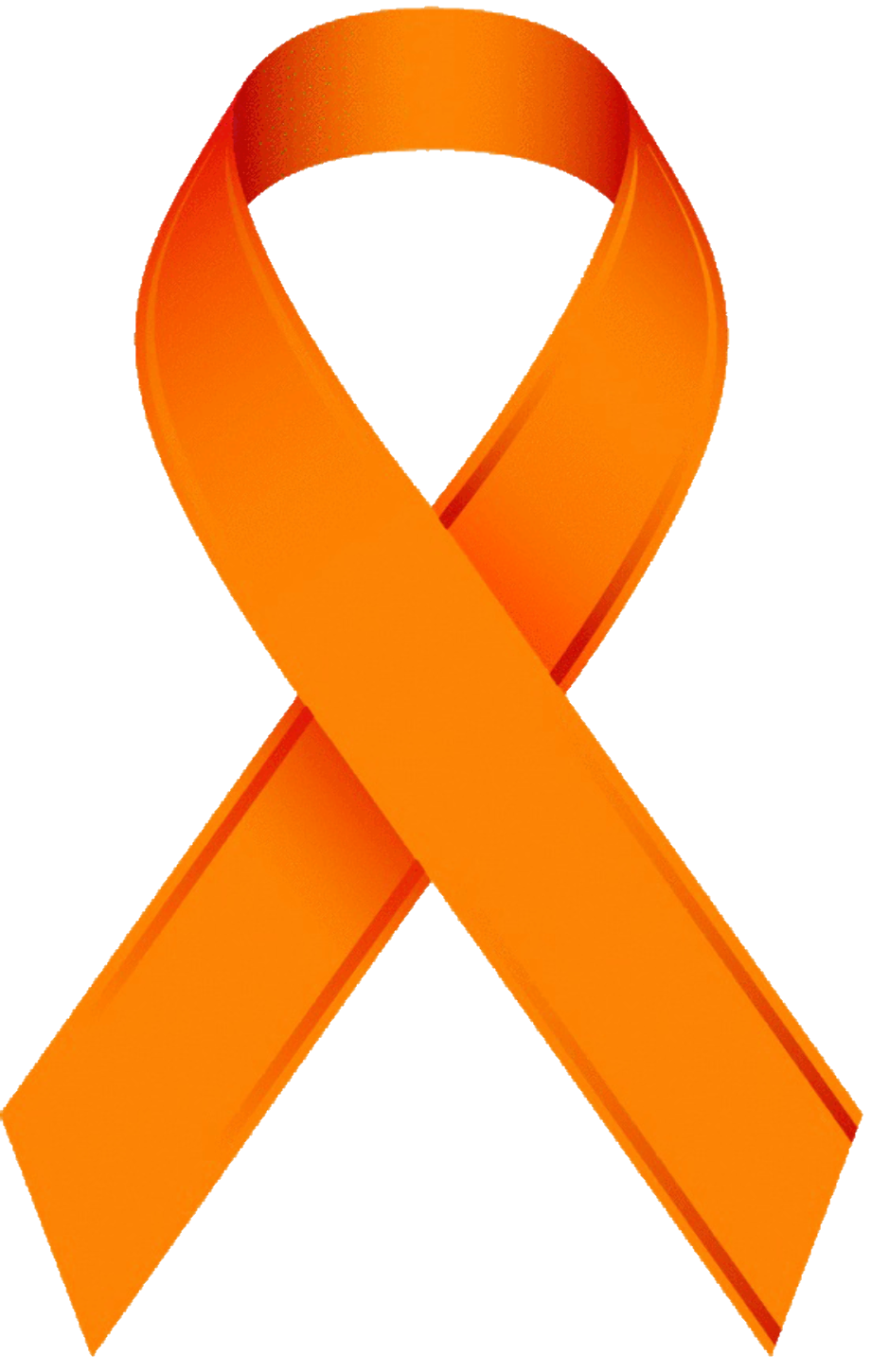Printable Thank You Templates With A Orange Cancer Ribbon