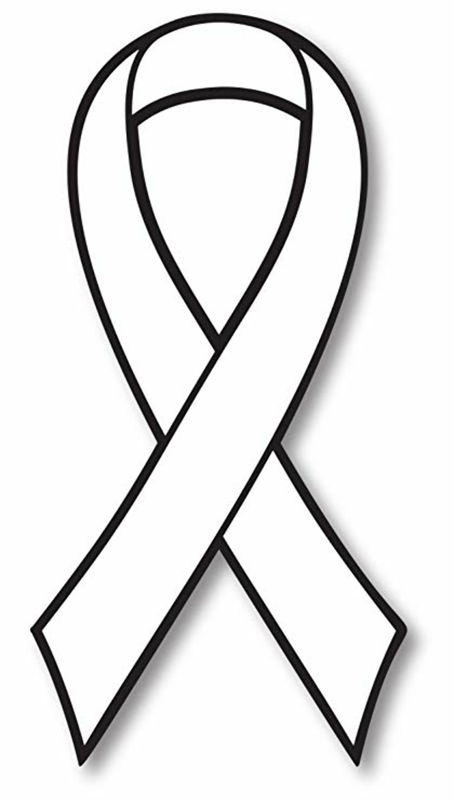 Printable Cancer Ribbon Outline