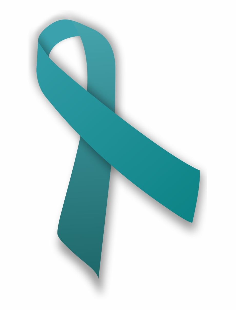 cancer ribbon clipart teal