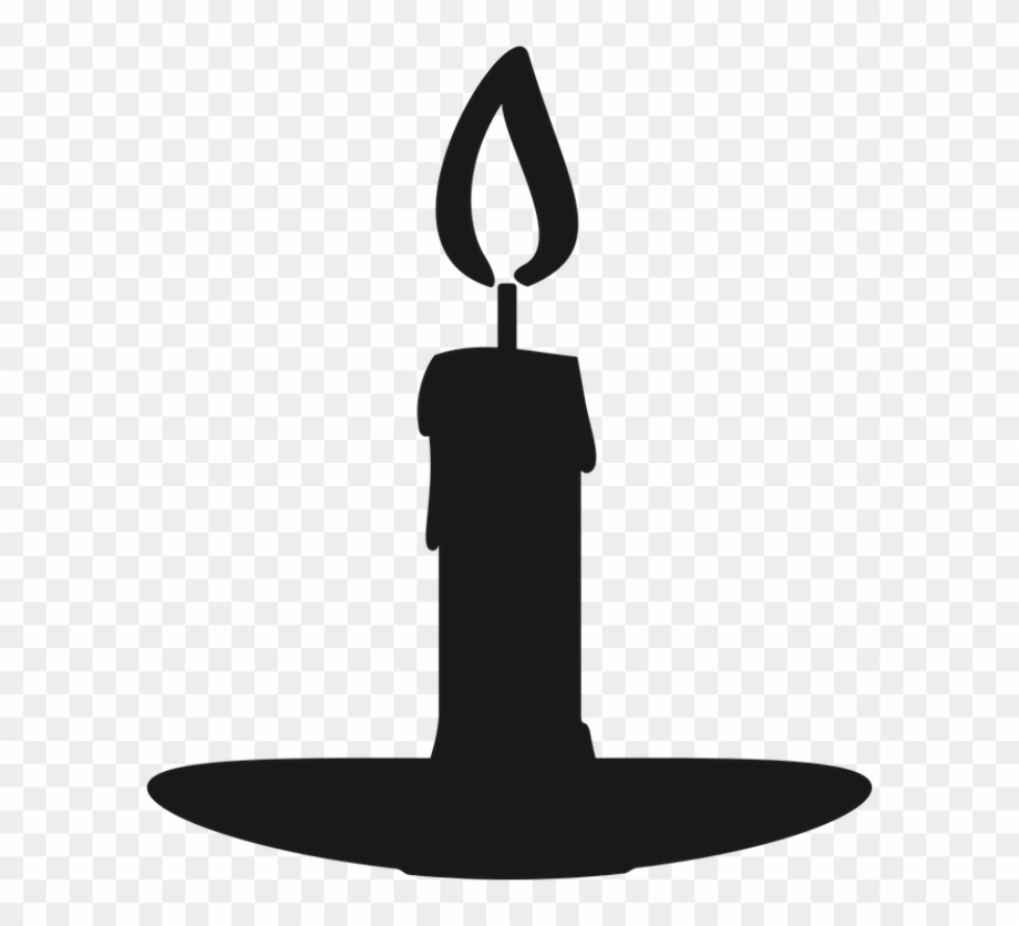 candle clipart silhouette