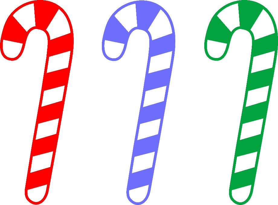 candy cane clipart blue