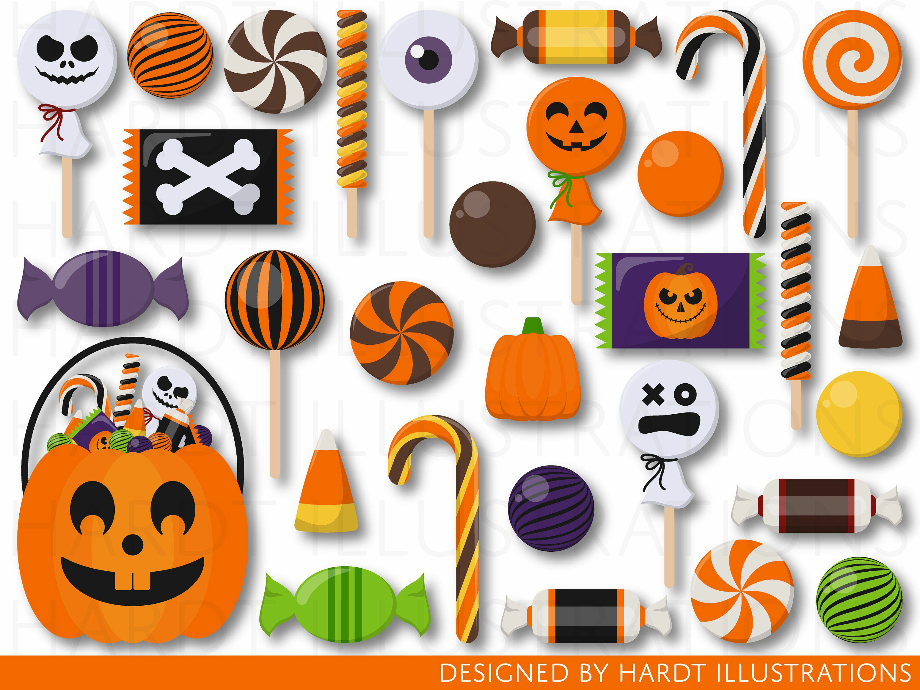trick or treat clipart etsy
