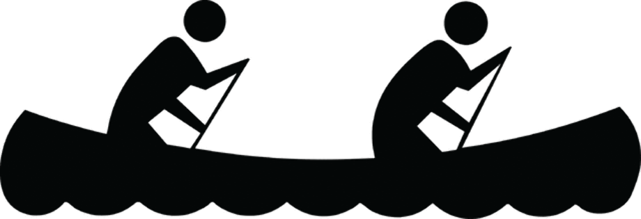 canoe clipart silhouette