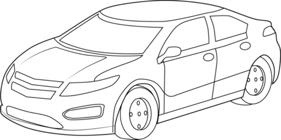 Car clipart black and white