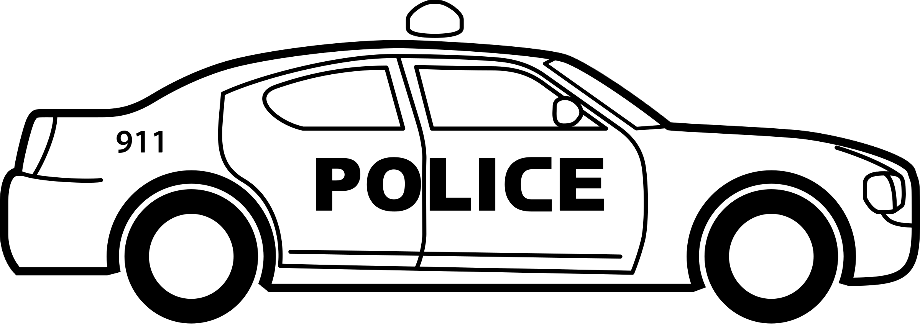 clipart car police