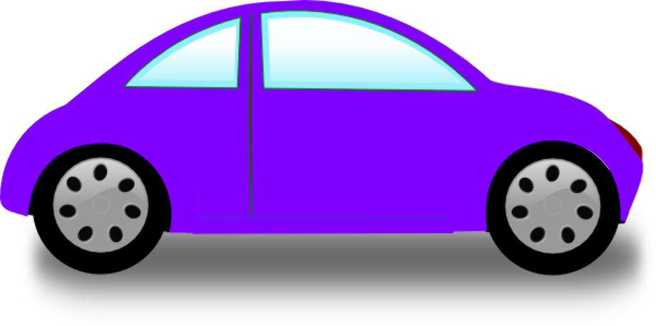 Car clipart purple