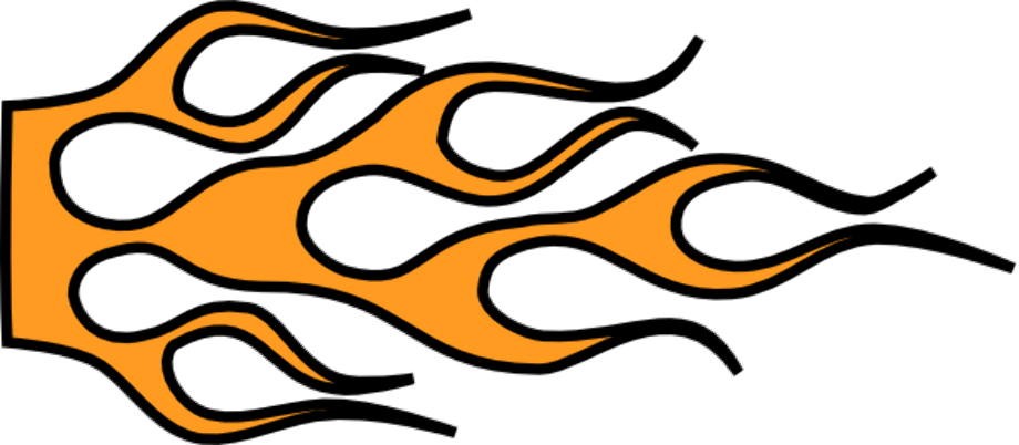 flame clipart racing
