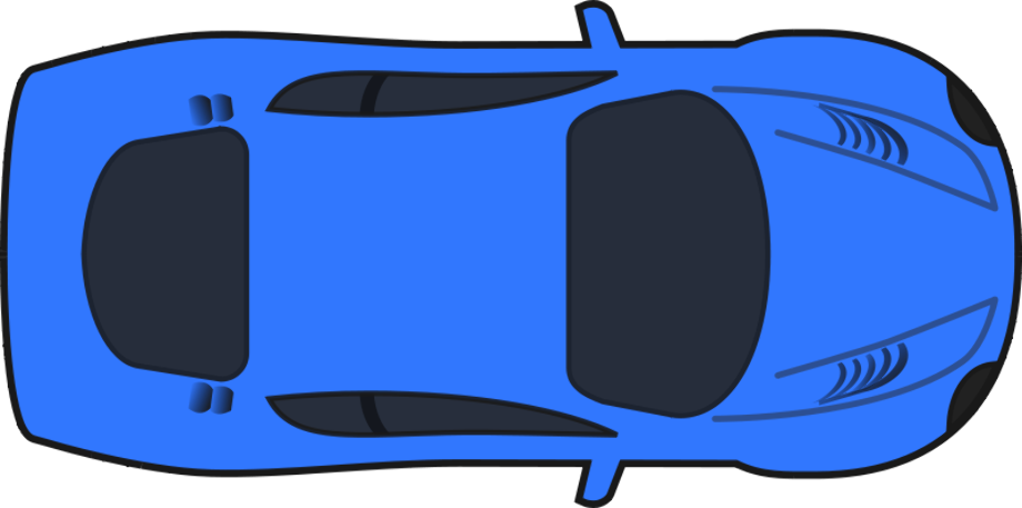 cars clipart top view