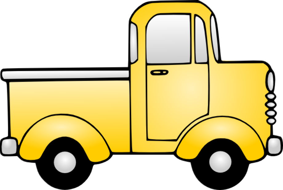 truck clipart yellow