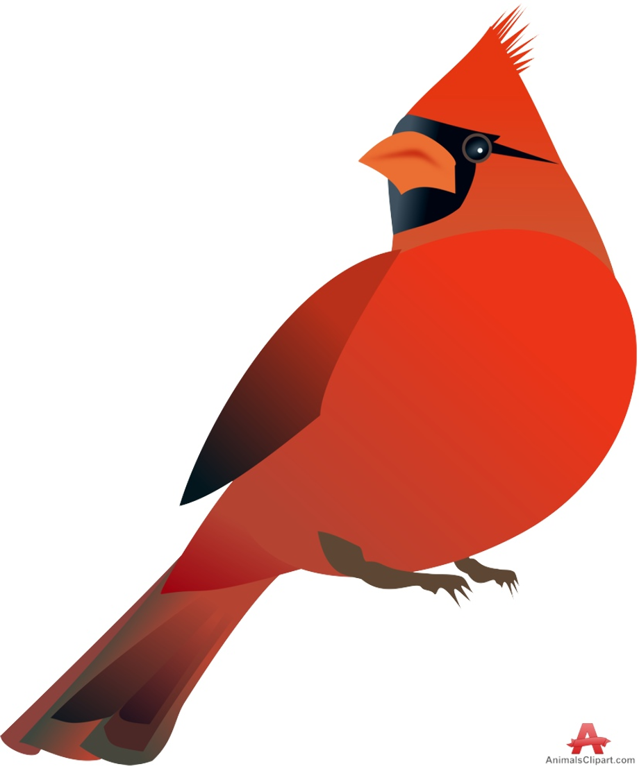 cardinal clipart stylized