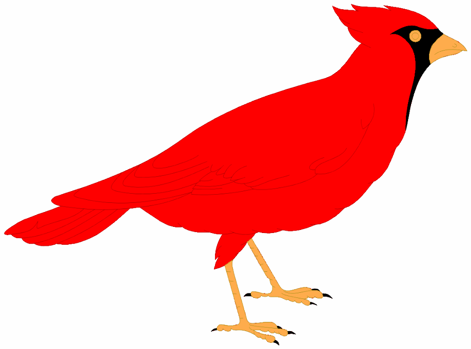 cardinal clipart cartoon