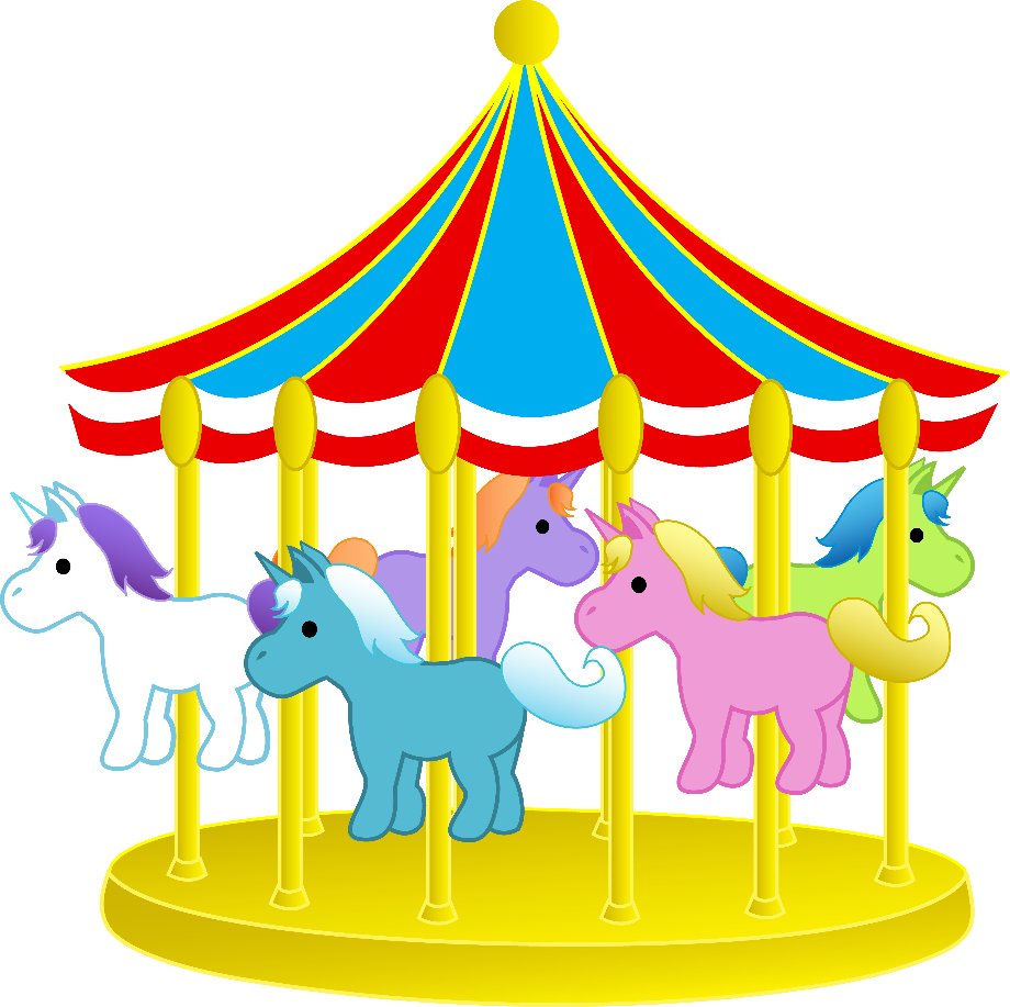 carnival clipart merry go round