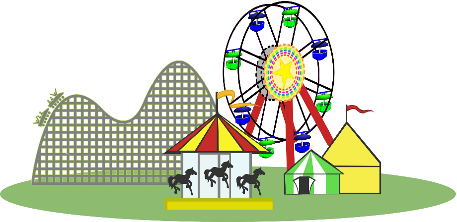 carnival clipart roller coaster