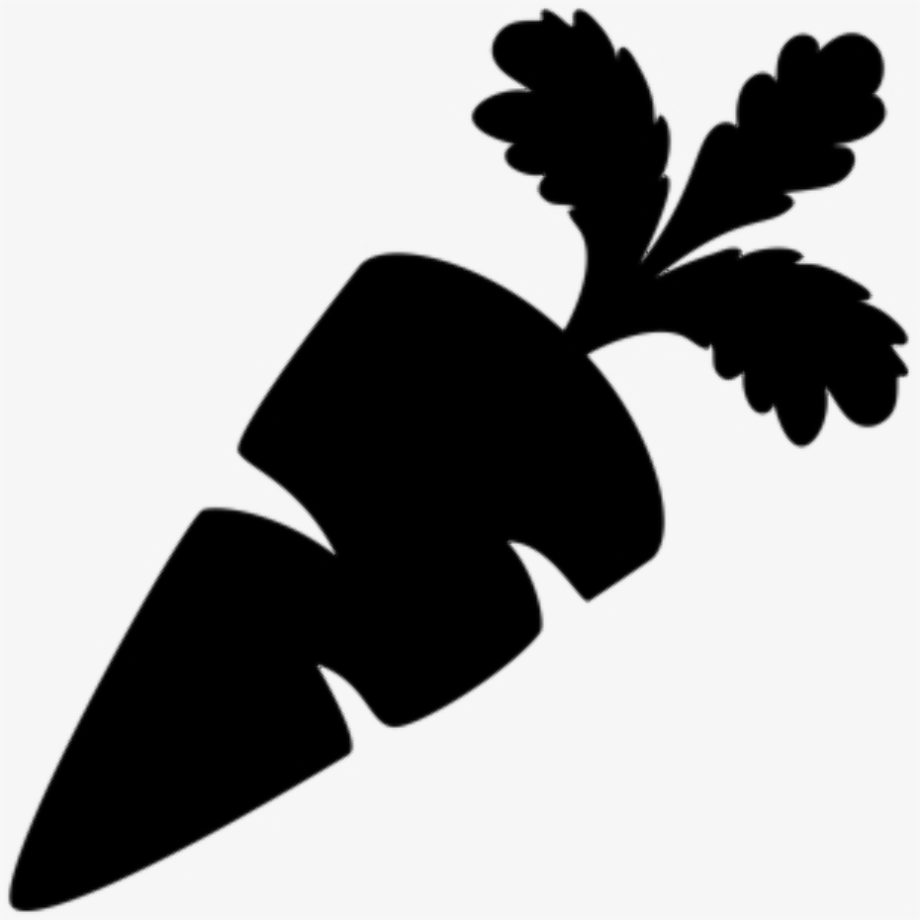 carrot clipart silhouette