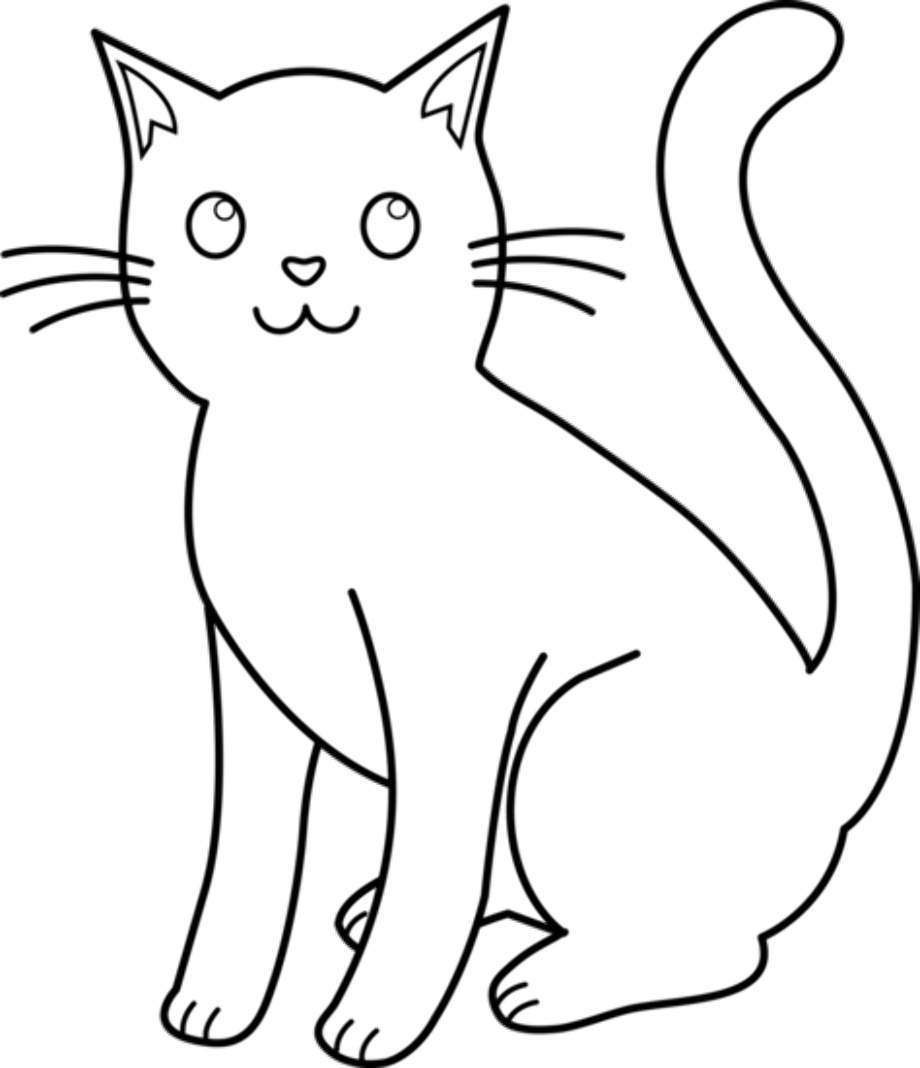 clipart cat white