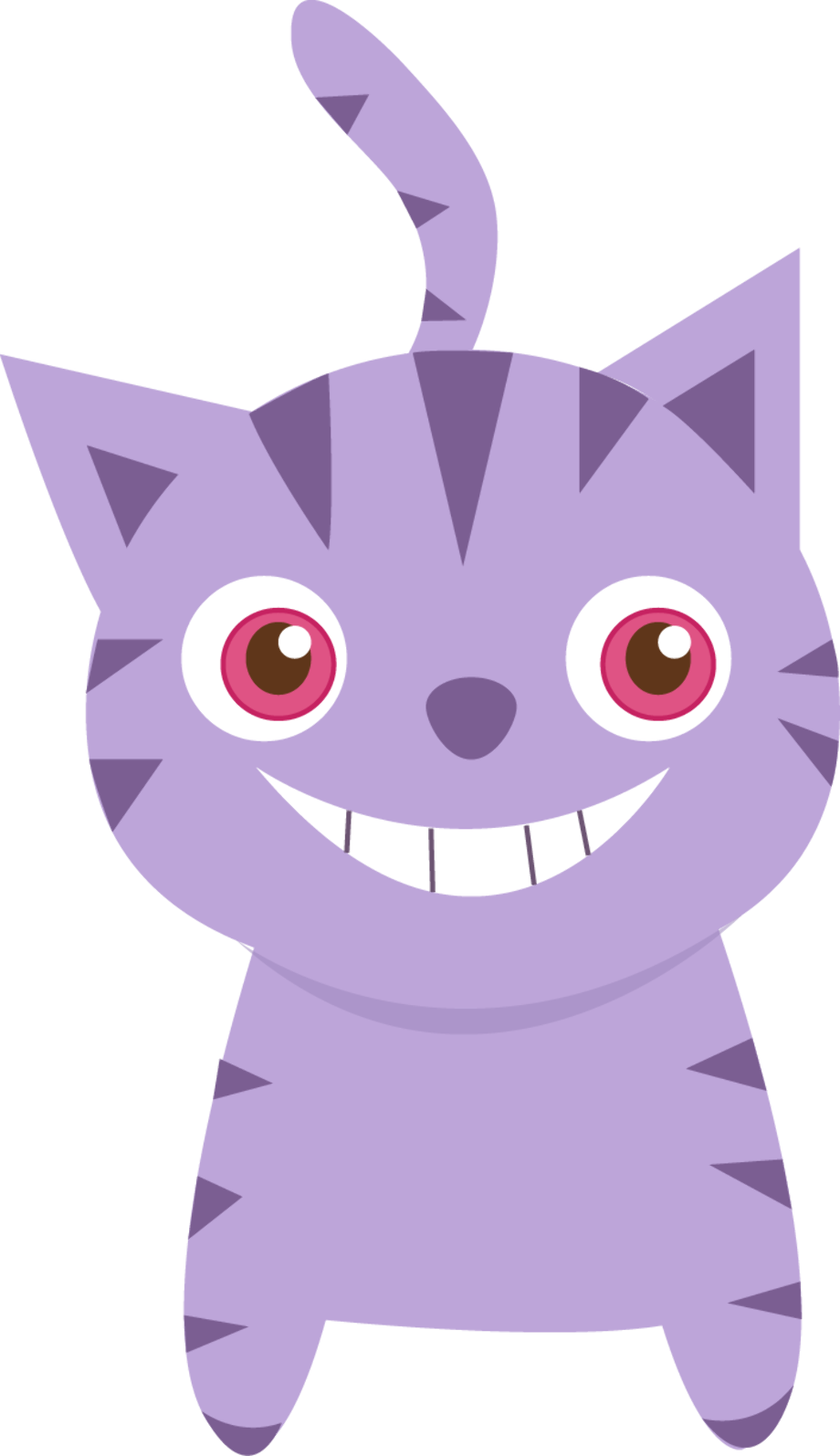 Download High Quality Cat clipart purple Transparent PNG Images - Art
