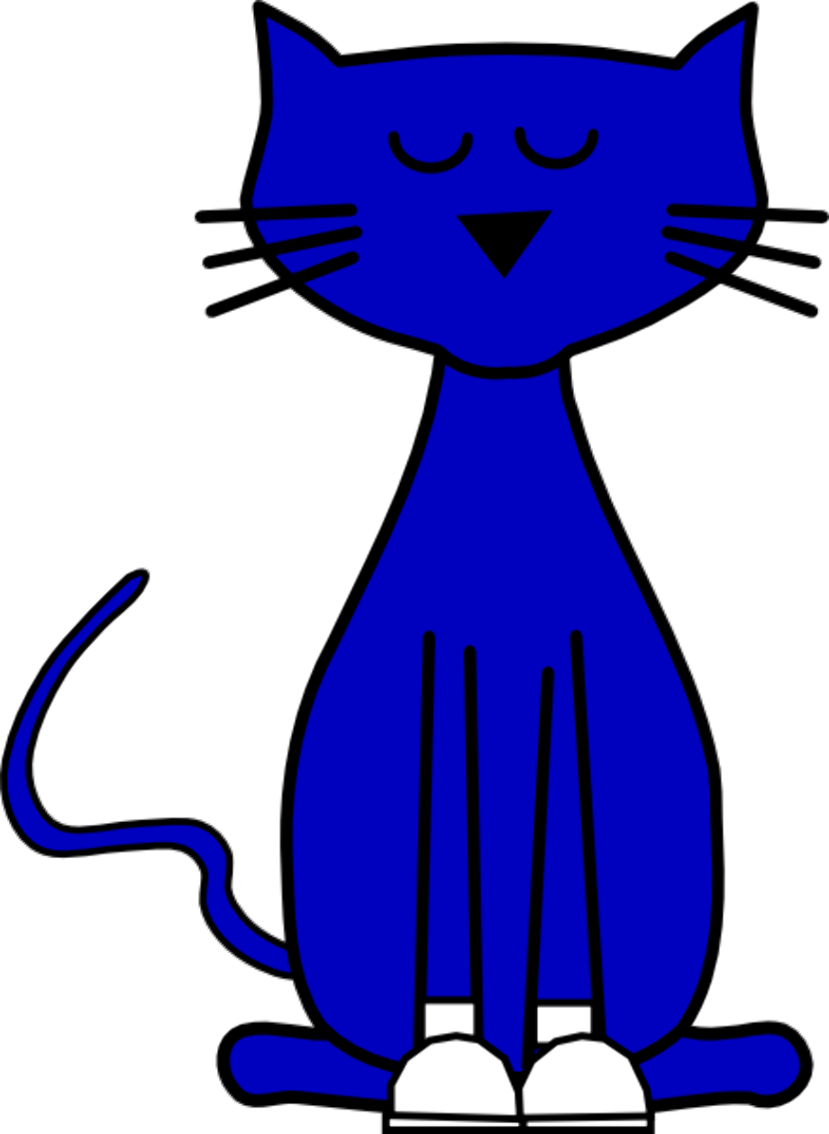 pete the cat clipart blue