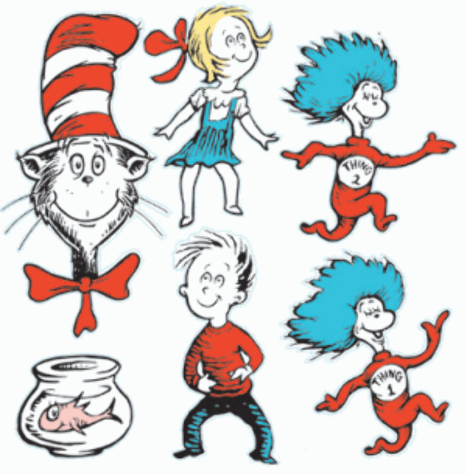 cat in the hat clipart sally