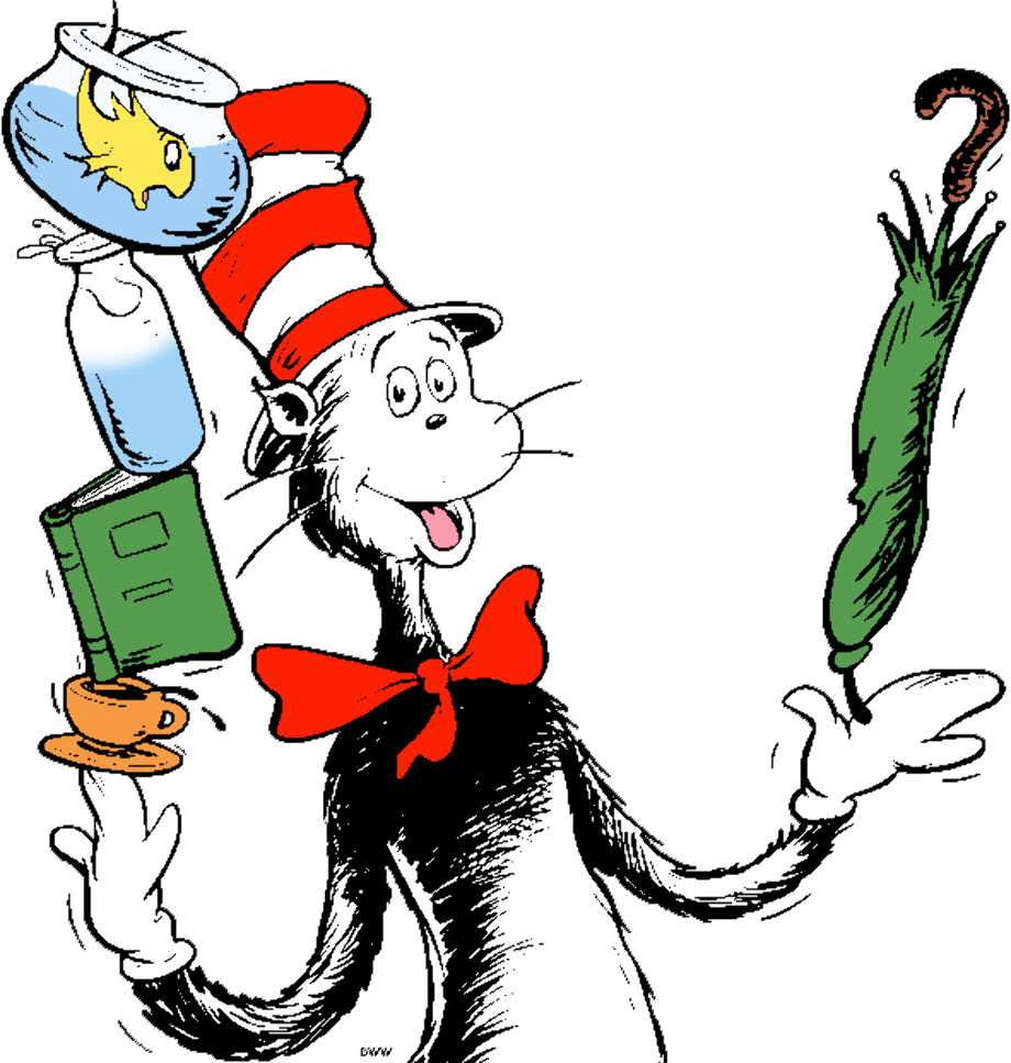 Download High Quality cat in the hat clipart artwork Transparent PNG