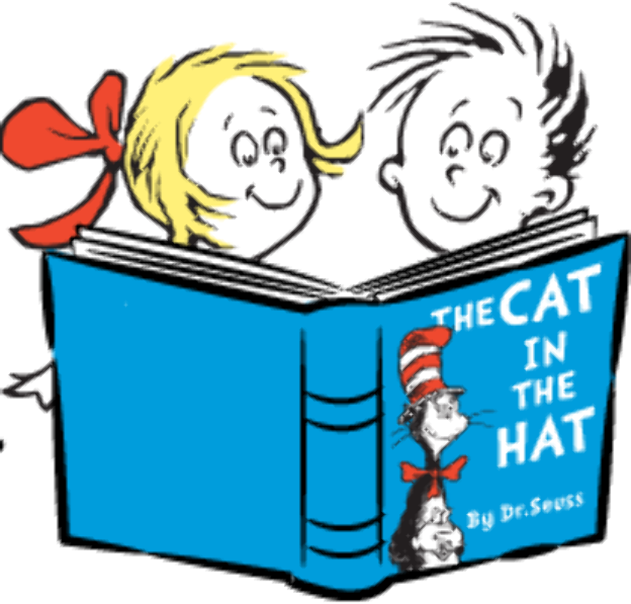 Download High Quality cat in the hat clipart reading Transparent PNG