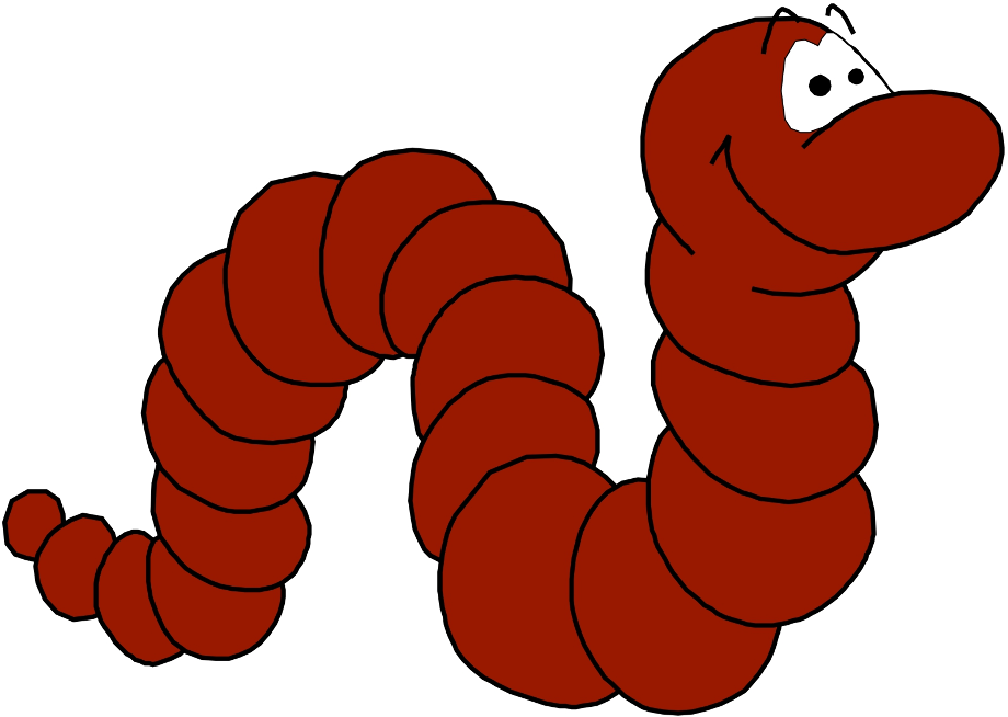 worm clipart cartoon