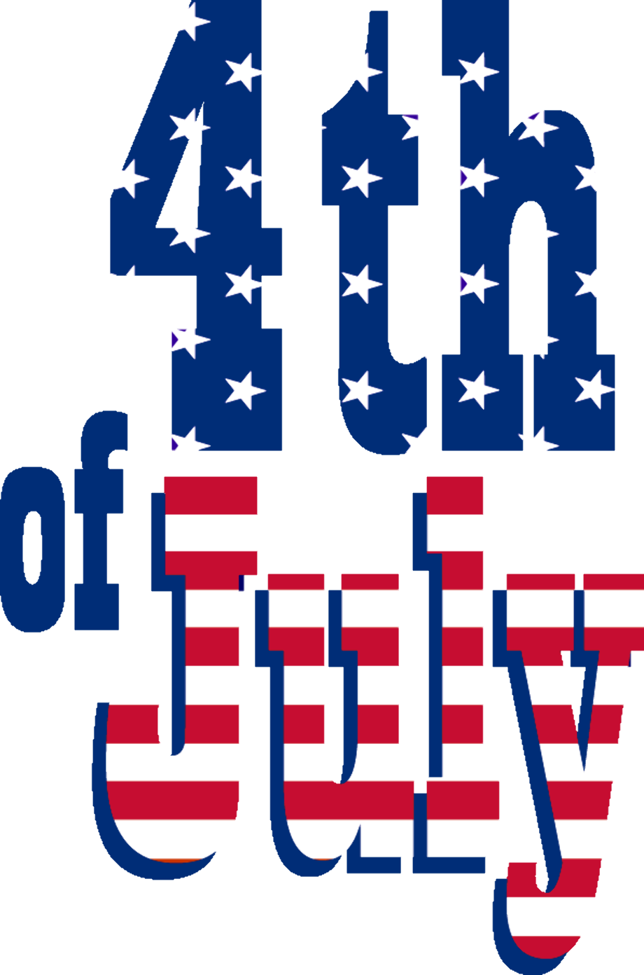 4th july clipart white