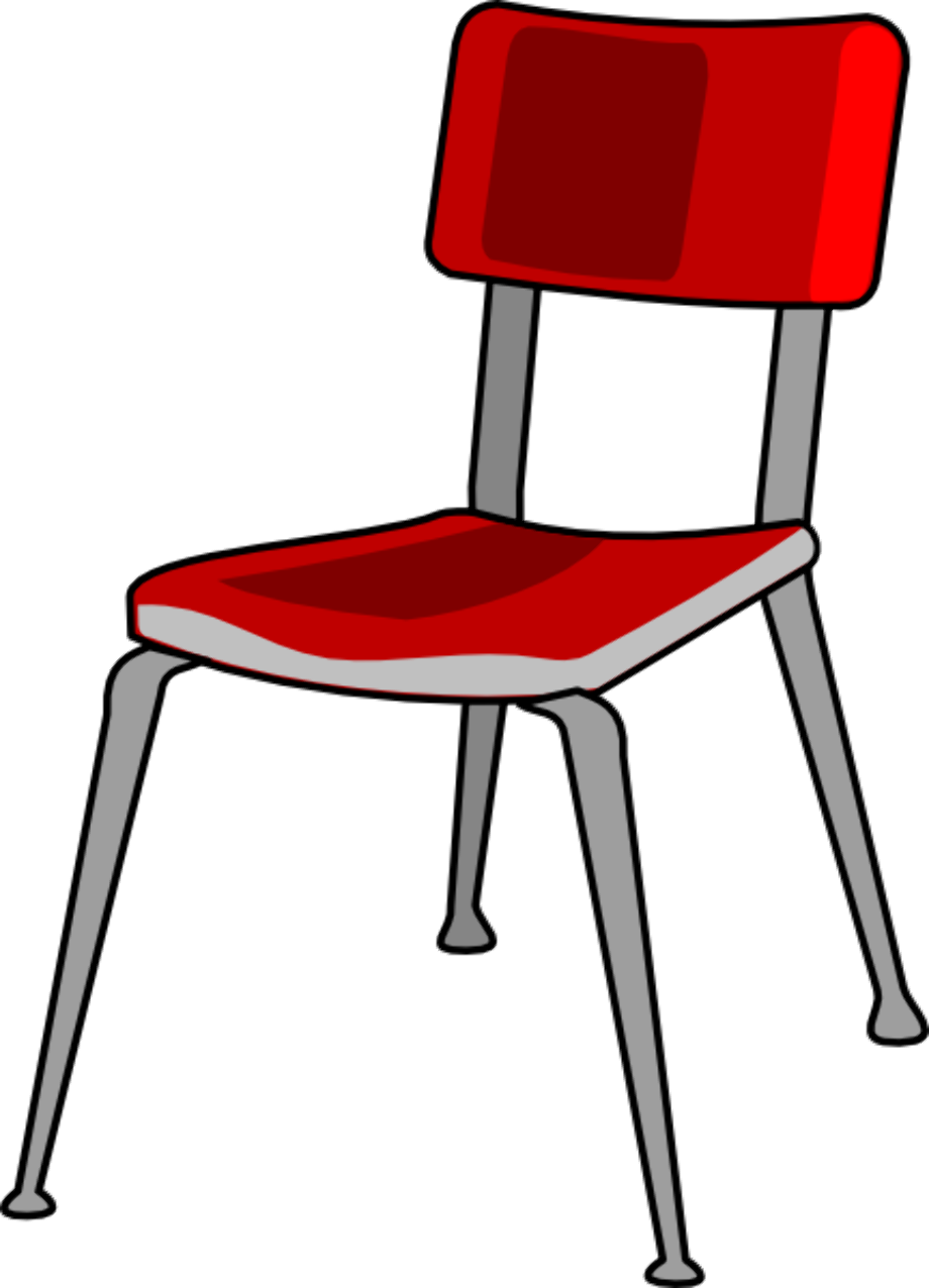chair clipart red
