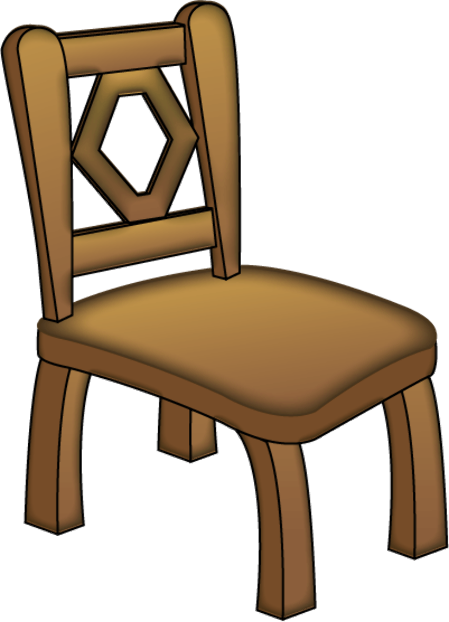 chair clipart wooden