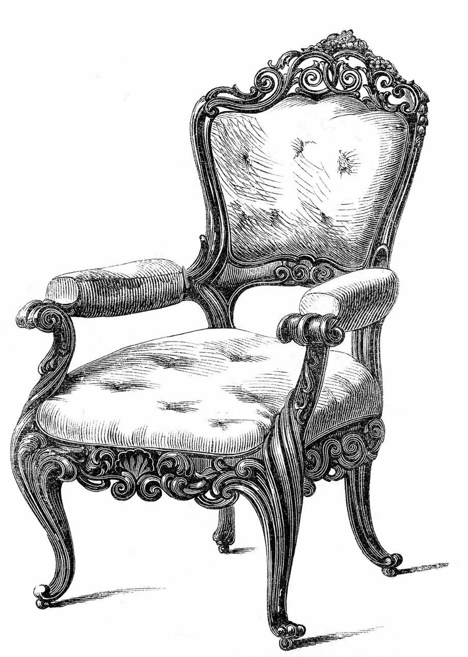 chair clipart fancy