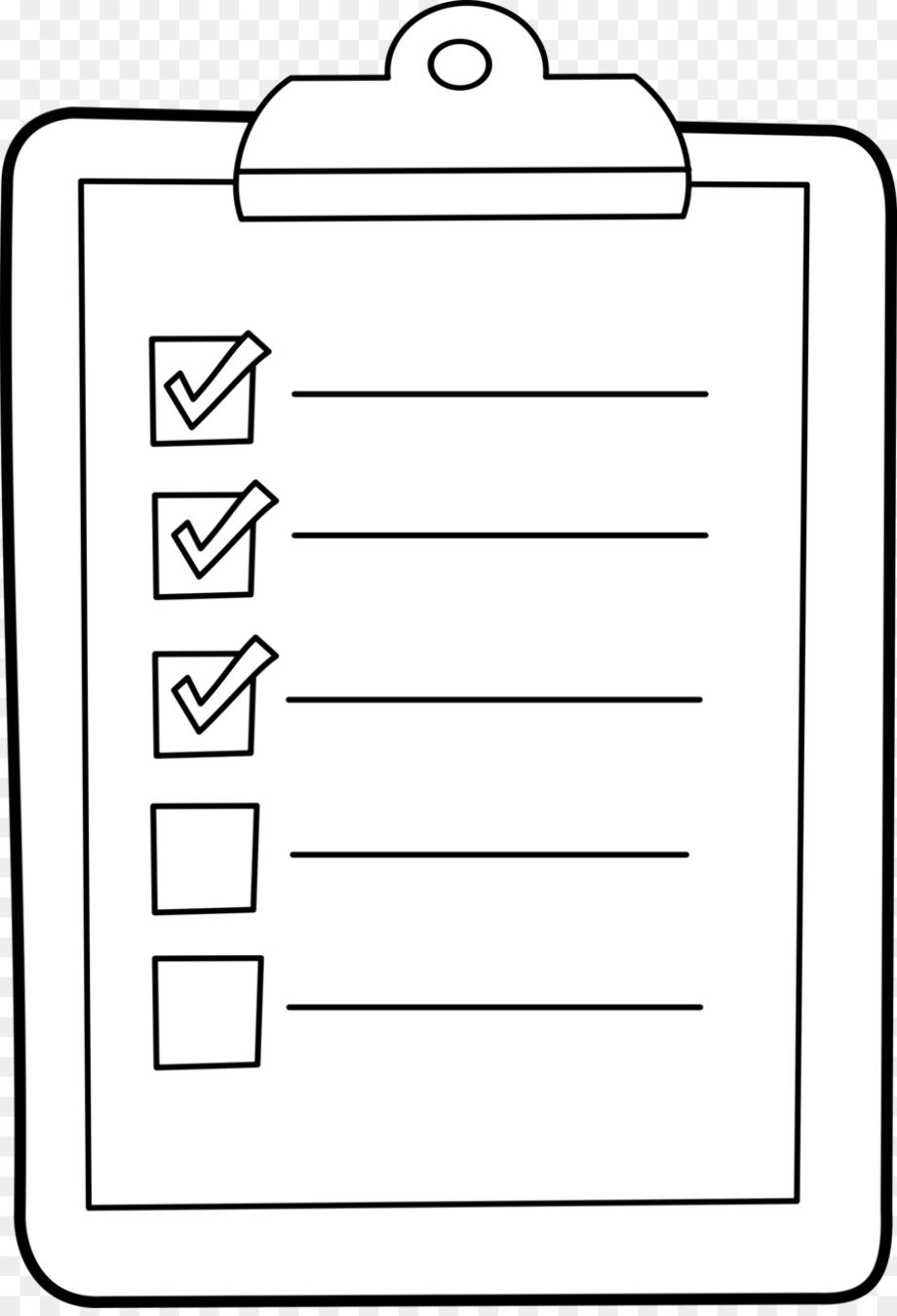 checklist clipart cartoon